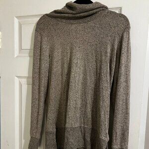 Nine West Tan Cowl Neck Sweater